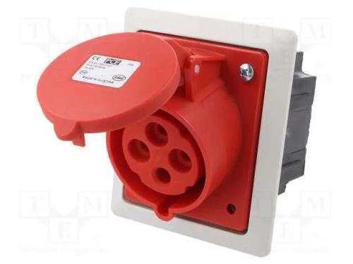 Conector: de alimentação AC 3 fases, tomada, fême.