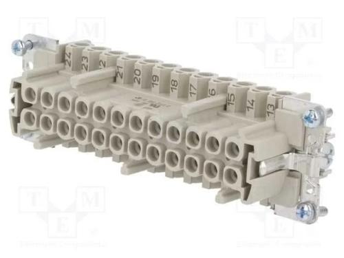Conector: HDC, fêmea, PIN: 24, tamanho 24, insert.