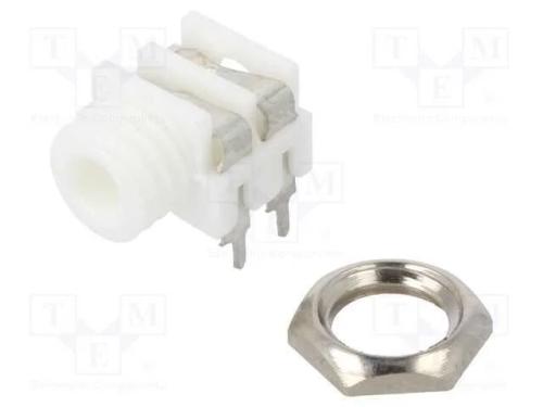 Tomada, Jack 3,5mm, Fêmea, Mono, Faixas: 2, Angulares 90, Tht, S6