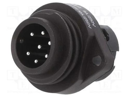 Conector: redondos, 692,693,RD24, 250V, PIN: 7, t.
