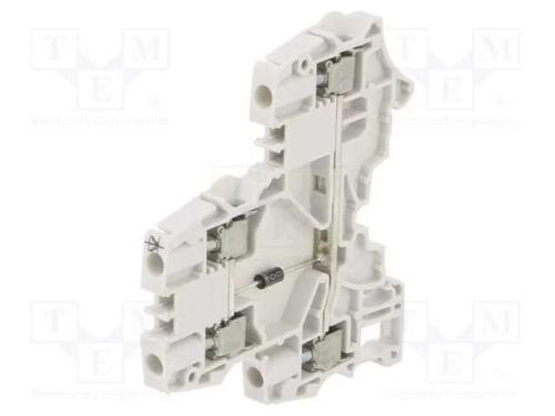 Conector: de carril, SNK, 0,2÷4mm2, faixas: 2, br.
