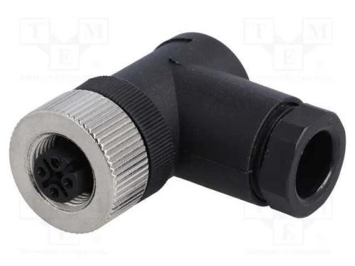 Ficha, M12, Pin: 5, Fêmea, Código A-Devicenet / Canopen, com Cabo
