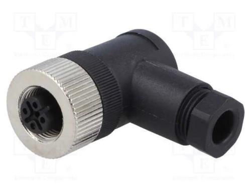 Ficha, M12, Pin: 5, Fêmea, Código B-Profibus, com Cabo, Ip65,Ip67