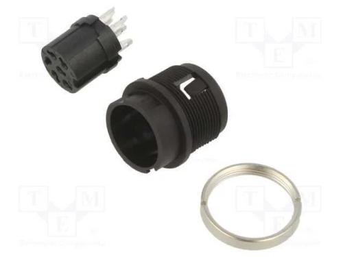 Conector: redondos, 678, 150V, PIN: 6, tomada, fê.