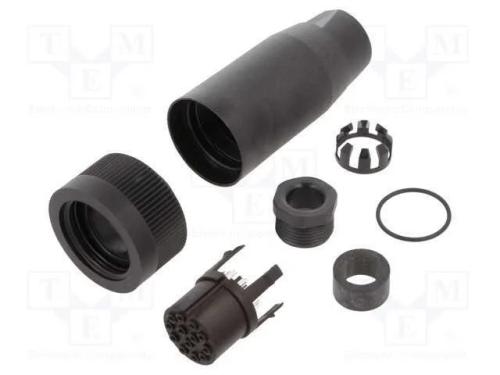 Conector: redondos, 694,RD30, 250V, PIN: 13, fich.