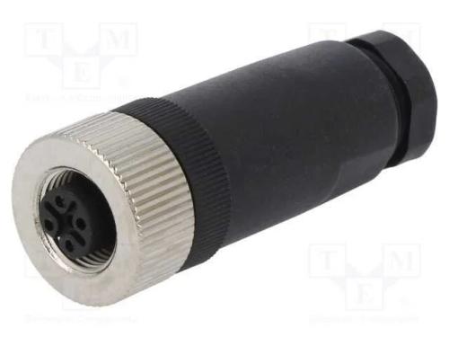 Ficha, M12, Pin: 5, Fêmea, Código B-Profibus, com Cabo, Ip65,Ip67