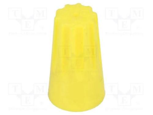 Conector enrolado, 0,5÷6mm2, amarelo, 50unid.