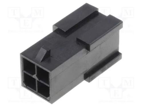 Ficha, fio-fio, macho, Micro-Fit 3.0, 3mm, PIN: 4.