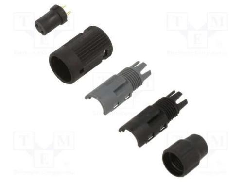 Conector: redondos, 710, 125V, PIN: 2, ficha, fêm.