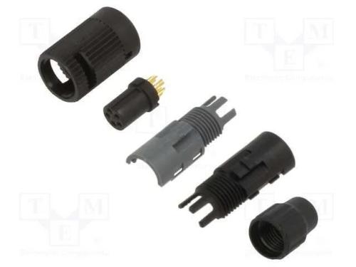 Conector: redondos, 710, 125V, PIN: 5, ficha, fêm.