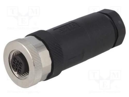 Ficha, M12, Pin: 5, Fêmea, Código A-Devicenet / Canopen, com Cabo