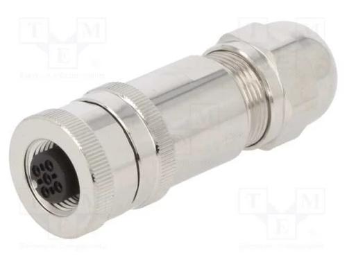 Ficha, M12, Pin: 5, Fêmea, Código A-Devicenet / Canopen, com Cabo