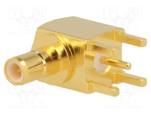 Tomada, SMB, macho, angulares 90, 50O, THT, PTFE,.