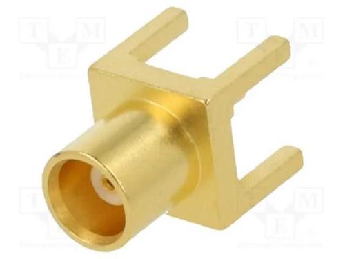 Tomada, MCX, fêmea, simples, 50O, THT, PTFE, dour.