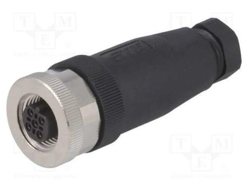 Ficha, M12, Pin: 5, Fêmea, Código B-Profibus, com Cabo, Ip67, 60v, 4a