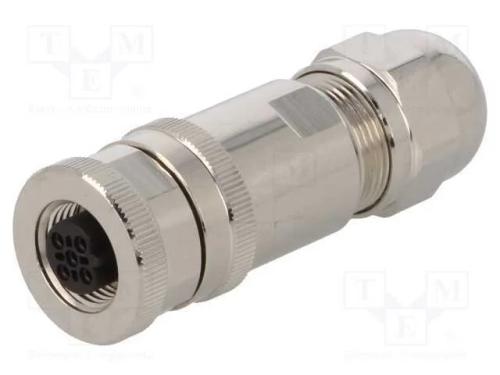 Ficha, M12, Pin: 5, Fêmea, Código B-Profibus, com Cabo, Ip67, 60v, 4a