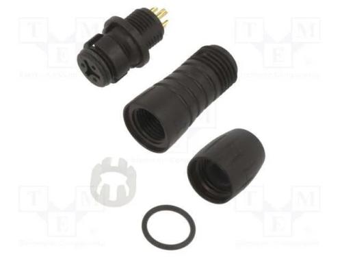 Conector: redondos, 620, 125V, PIN: 3, ficha, fêm.