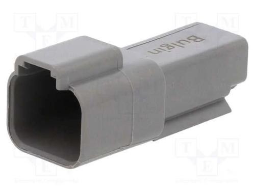 Conector: Fio-Fio, Px0, Macho, Ficha, com Cabo, Pin: 2, Cinzenta