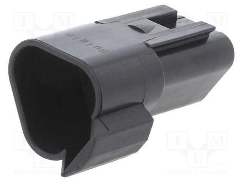 Conector: Fio-Fio, Px0, Macho, Ficha, com Cabo, Pin: 3, Preta, Ip68