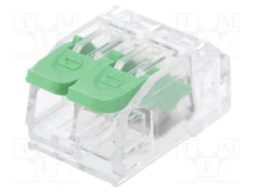 Conector rápido, aperto de molas, 0,2÷4mm2, 24AWG.