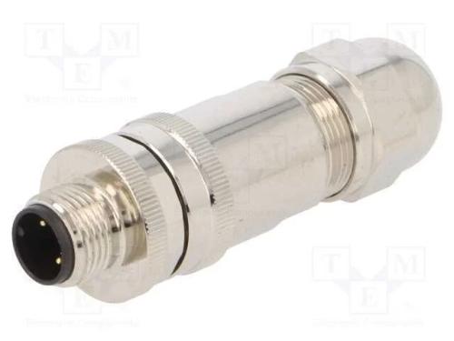 Ficha, M12, Pin: 3, Macho, Código A-Devicenet / Canopen, com Cabo