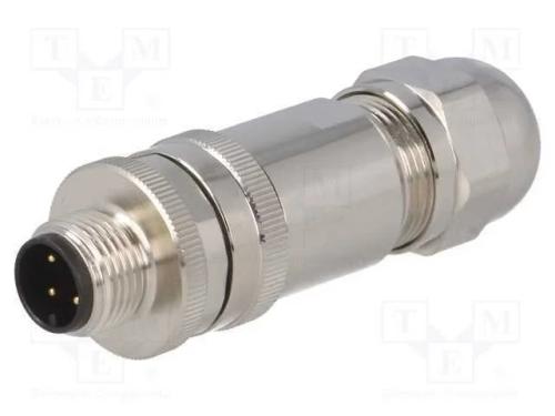 Ficha, M12, Pin: 4, Macho, Código A-Devicenet / Canopen, com Cabo