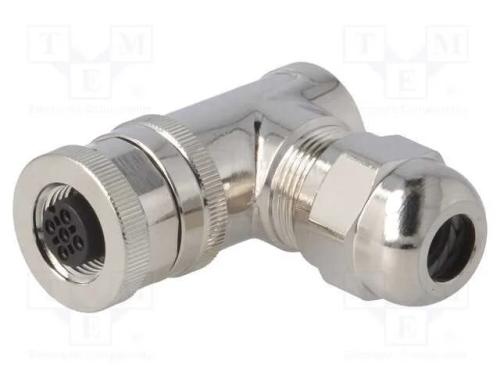 Ficha, M12, Pin: 4, Fêmea, Código A-Devicenet / Canopen, com Cabo