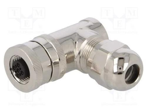 Ficha, M12, Pin: 5, Fêmea, Código A-Devicenet / Canopen, com Cabo