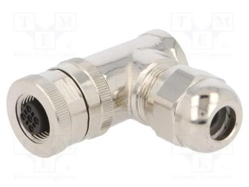Ficha, M12, Pin: 5, Fêmea, Código B-Profibus, com Cabo, Ip67, 60v, 4a