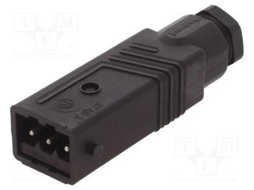 Conector: retangulares, ST, ficha, macho, PIN: 3,.
