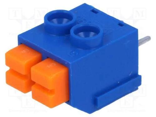 Pcb Bloco Terminal, Angulares 90, 5mm, Faixas: 2, para Pcb, 8a