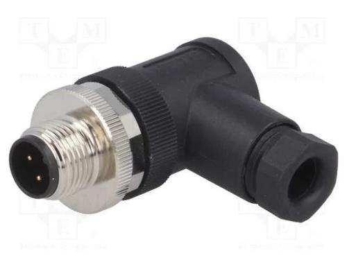 Ficha, M12, Pin: 3, Macho, Código A-Devicenet / Canopen, com Cabo