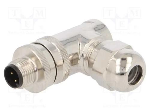 Ficha, M12, Pin: 4, Macho, Código A-Devicenet / Canopen, com Cabo