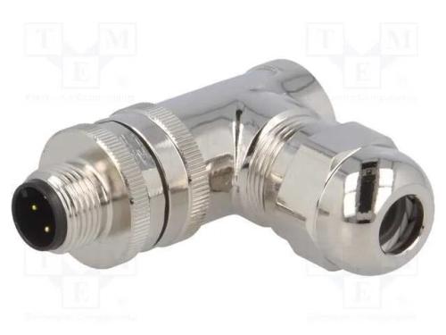 Ficha, M12, Pin: 4, Macho, Código A-Devicenet / Canopen, com Cabo