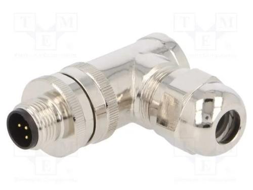 Ficha, M12, Pin: 5, Macho, Código B-Profibus, com Cabo, Ip67, 60v, 4a