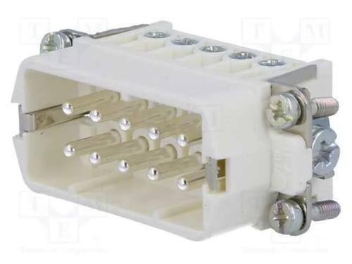 Conector: Hdc, Inserto de Contatos, Macho, C146, Pin: 10, 10+Pe