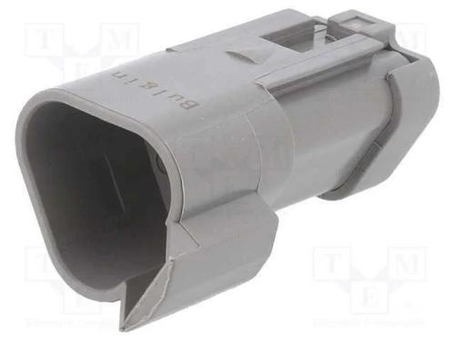 Conector: Fio-Fio, Px0, Macho, Ficha, com Cabo, Pin: 3, Cinzenta