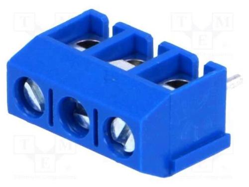 Pcb Bloco Terminal, Angulares 90, 5mm, Faixas: 3, para Pcb, 16a