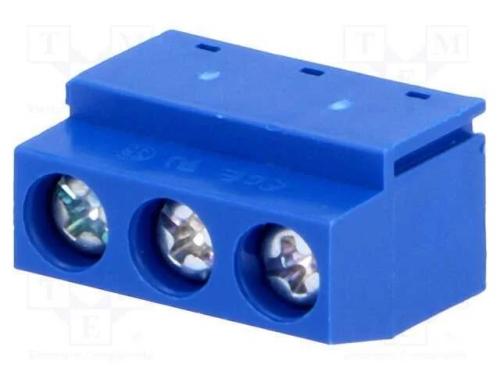 Pcb Bloco Terminal, Angulares 90, 5mm, Faixas: 3, para Pcb, 8a