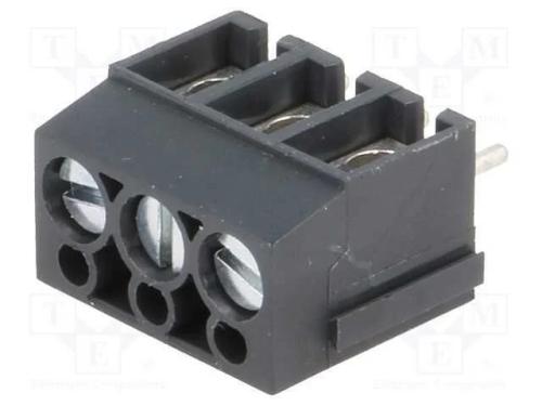 Pcb Bloco Terminal, Angulares 90, 5mm, Faixas: 3, para Pcb, 24a