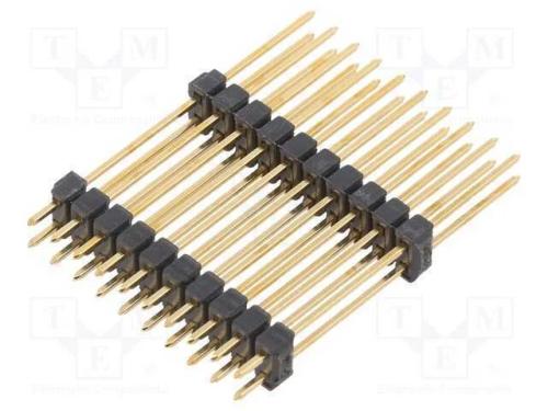 Barra de pinos, pinos, macho, PIN: 20, simples, 2.