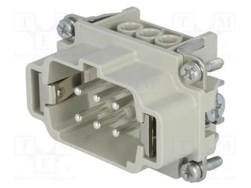 Conector: Hdc, Inserto de Contatos, Macho, C146, Pin: 6, 6+Pe, 22a