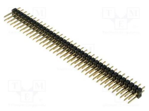 Barra de pinos, pinos, macho, PIN: 72, simples, 2.