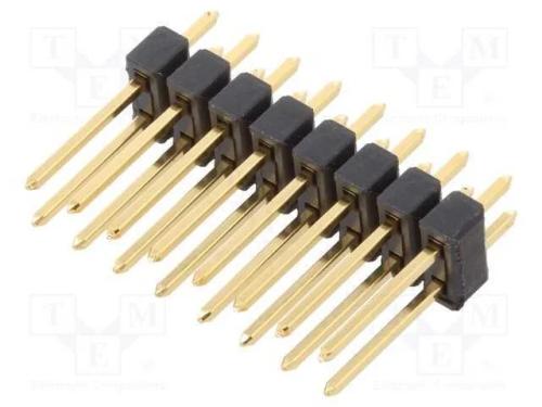 Barra de pinos, pinos, macho, PIN: 16, simples, 2.