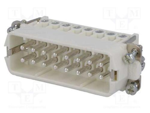 Conector: Hdc, Inserto de Contatos, Macho, C146, Pin: 16, 16+Pe