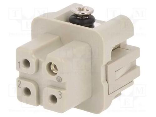 Conector: HDC, inserto de contatos, fêmea, DA, PI.