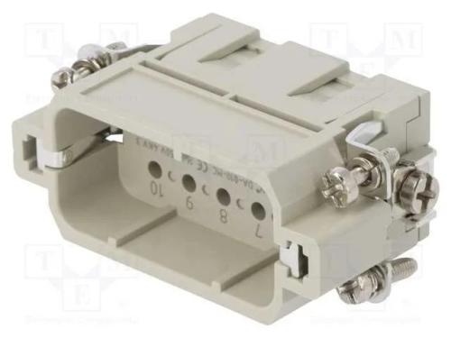 Conector: HDC, inserto de contatos, macho, DA, PI.