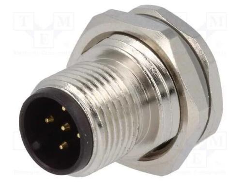 Tomada, M12, Pin: 5, Macho, Código A-Devicenet / Canopen, Solda