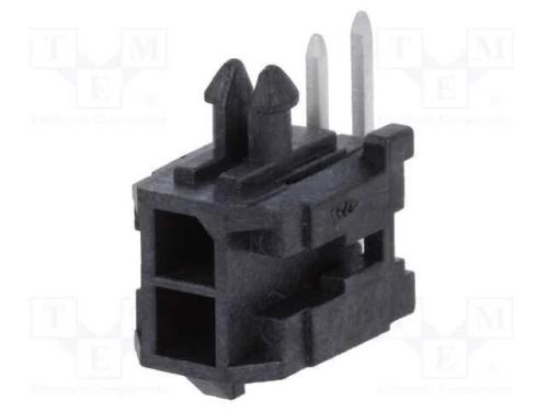 Tomada, Fio-Placa, Macho, Micro-Fit 3.0, 3mm, Pin: 2, Tht, 5a, 600v