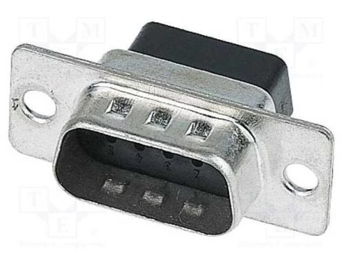 Conector D-Sub PIN 9 ficha femea com cabo .